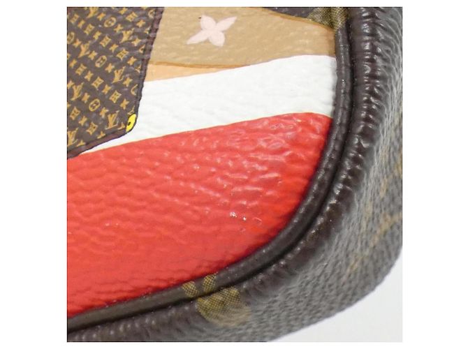 Mini Pochette Accessori Monogramma Louis Vuitton Marrone - vista 3