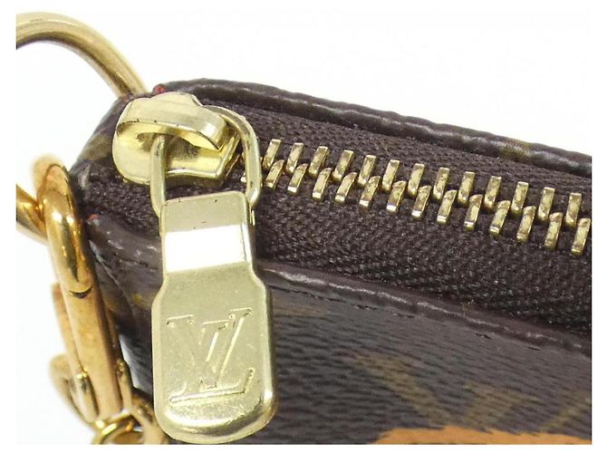 Mini Pochette Accessori Monogramma Louis Vuitton Marrone - vista 4