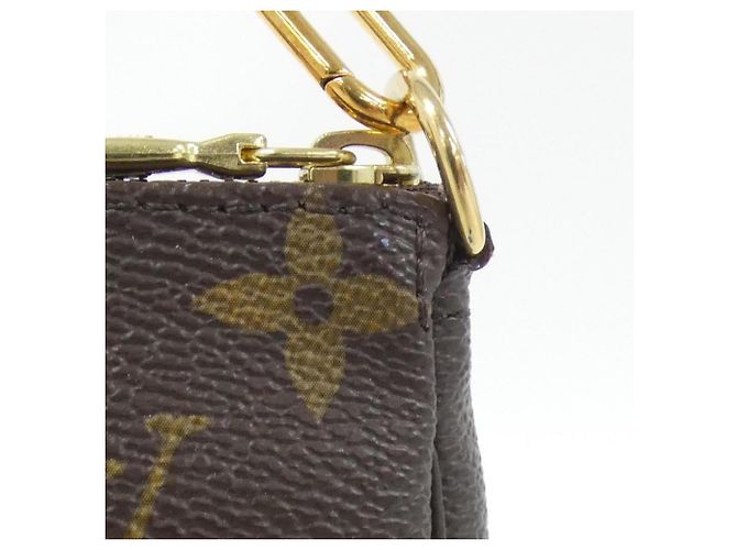 Mini Pochette Accessori Monogramma Louis Vuitton Marrone - vista 5