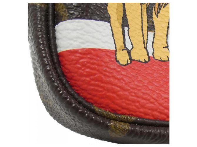 Mini Pochette Accessori Monogramma Louis Vuitton Marrone - vista 7