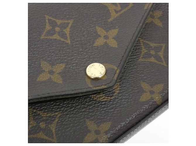 Louis Vuitton Monogram Multi Pochette Felicie M80091 Marrone Cachi Monogramma - vista 4