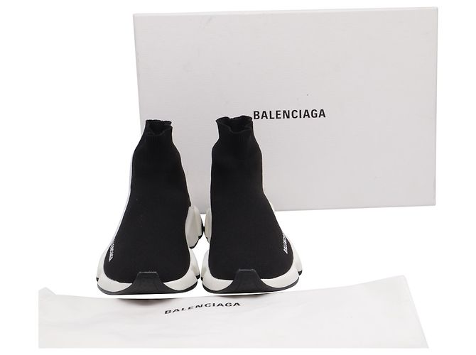 Balenciaga Speed Trainer Schuhe aus schwarzem Polyester - Ansicht 6