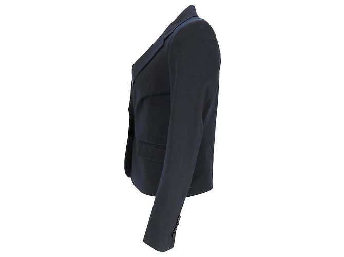 Blazer monopetto con tasche in cotone blu navy Joseph - vista 2