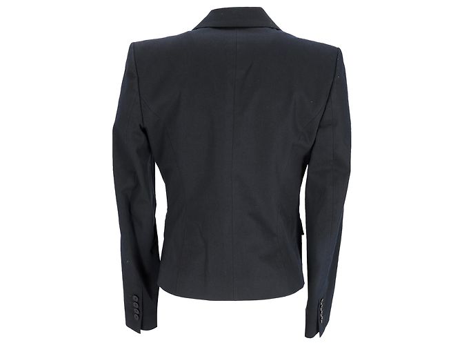 Blazer monopetto con tasche in cotone blu navy Joseph - vista 3