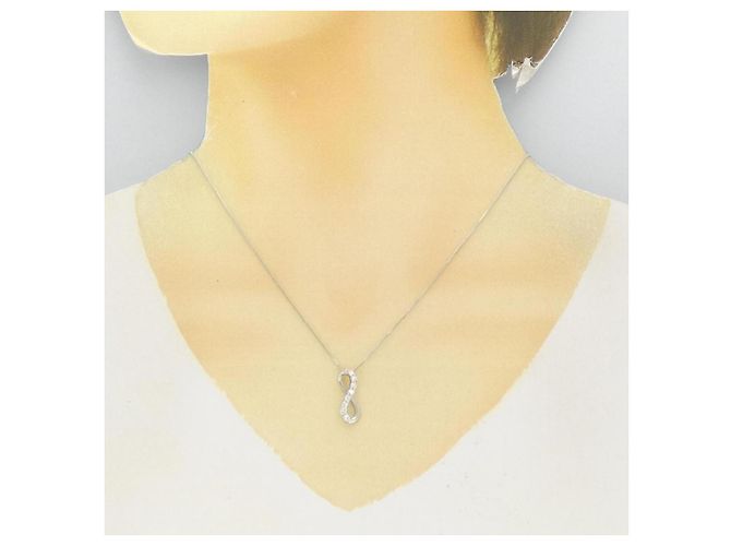 Autre Marque Collana di diamanti Vendome Pt950 Argento - vista 6