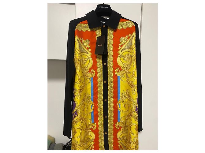Versace Barocco Goddess Strickkleid Mehrfarben - Ansicht 2