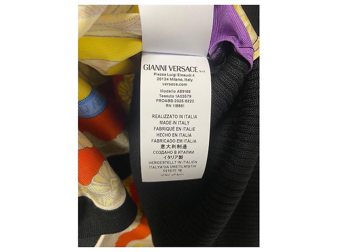 Versace Barocco Goddess Strickkleid Mehrfarben - Ansicht 9