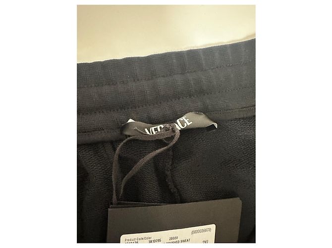 Versace Black Sweatpants White - view 7