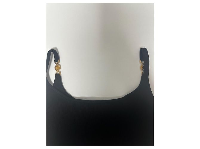 Top de punto negro Versace - vista 7