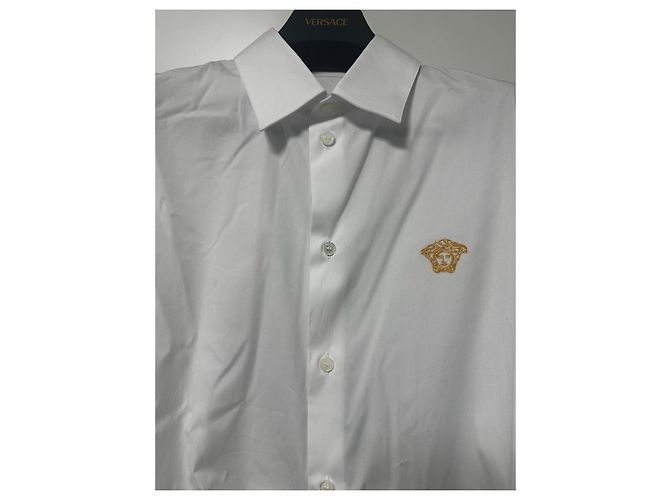 Weißes Formelles Hemd von Versace Golden - Ansicht 4