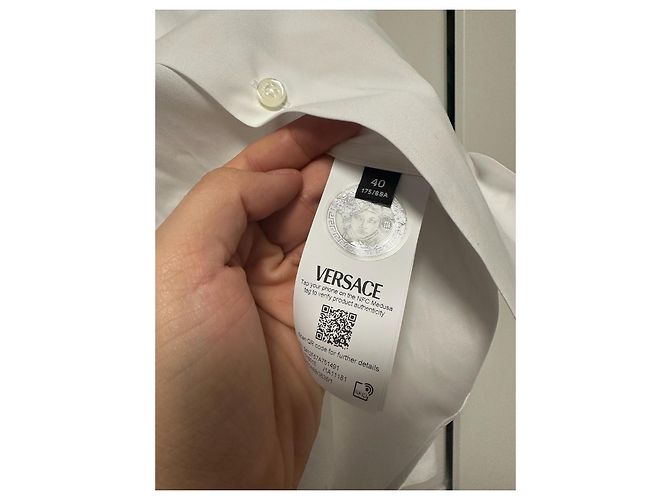 Weißes Formelles Hemd von Versace Golden - Ansicht 6