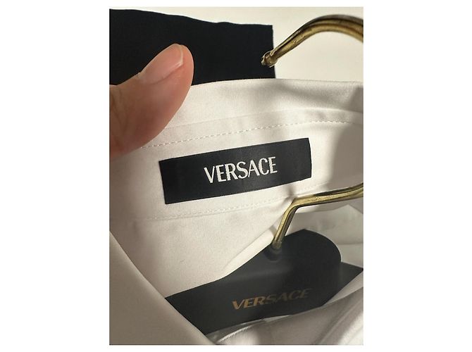 Weißes Formelles Hemd von Versace Golden - Ansicht 7