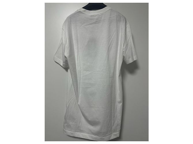 T-shirt Bianca Versace Bianco Blu navy - vista 7