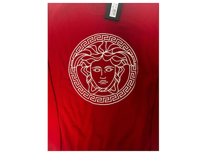 Roter Sweatshirt von Versace Weiß - Ansicht 3