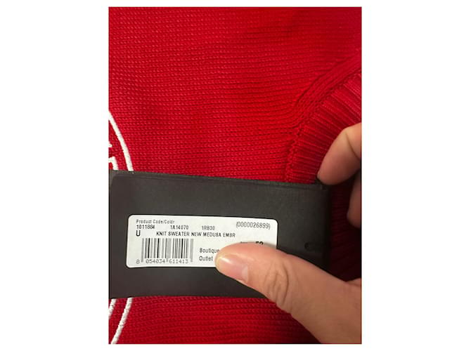 Roter Sweatshirt von Versace Weiß - Ansicht 4