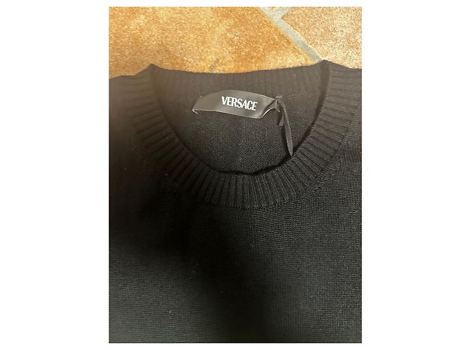 Moletom com logo Versace Preto Verde - vista 4