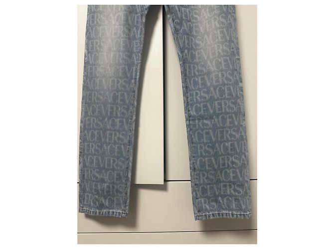 Jeans Versace All-Over Blu chiaro - vista 2
