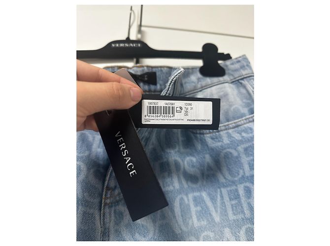 Jeans Versace All-Over Blu chiaro - vista 5