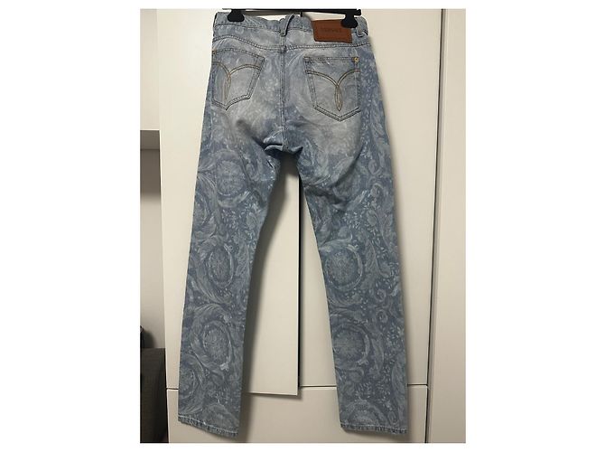 Jeans Versace All-Over Blu chiaro - vista 6