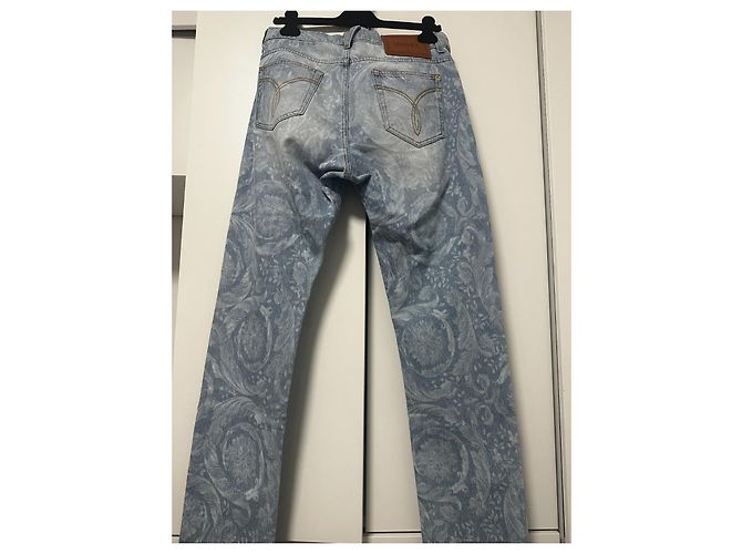 Jeans Versace All-Over Blu chiaro - vista 7