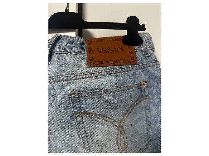 Jeans Versace All-Over Blu chiaro - vista 8