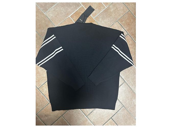 Versace Black Knit Sweatshirt White - view 8