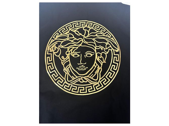 Felpa nera con zip Versace Nero D'oro - vista 11