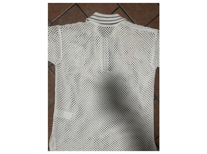 Camisa Polo de Crochet de Versace Blanco Multicolor - vista 10