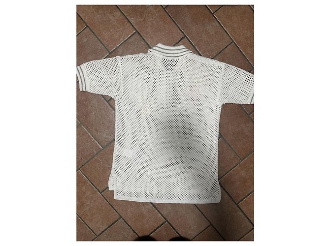Camisa Polo de Crochet de Versace Blanco Multicolor - vista 8