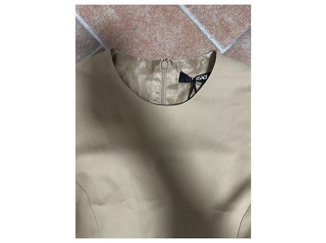 Vestido Mini Medusa ‘95 Beige Versace Dorado - vista 4