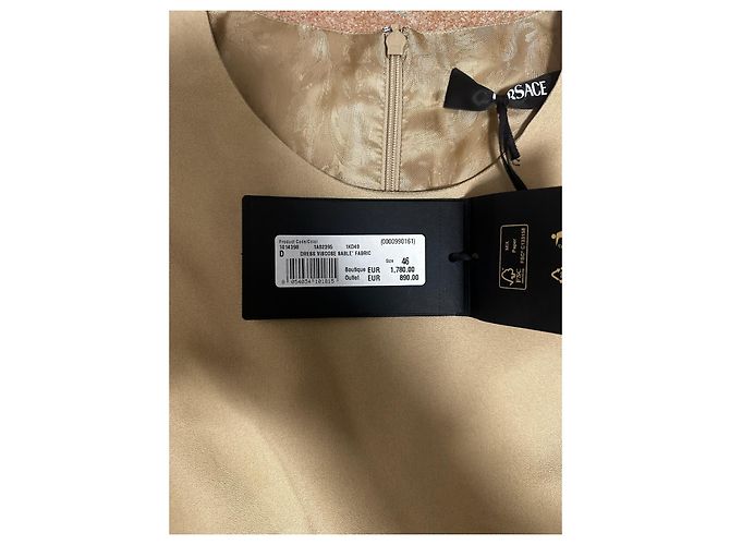 Vestido Mini Medusa ‘95 Beige Versace Dorado - vista 6