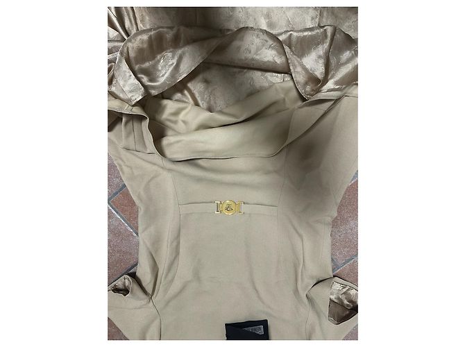 Vestido Mini Medusa ‘95 Beige Versace Dorado - vista 7