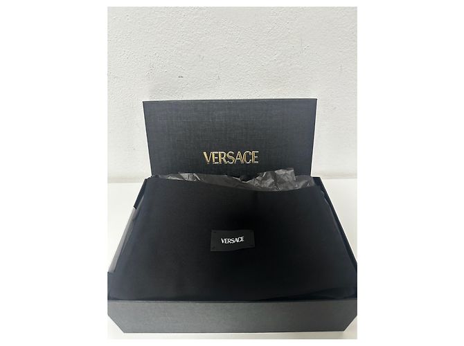 Décolleté Slingback Medusa Nude di Versace D'oro Cammello - vista 10