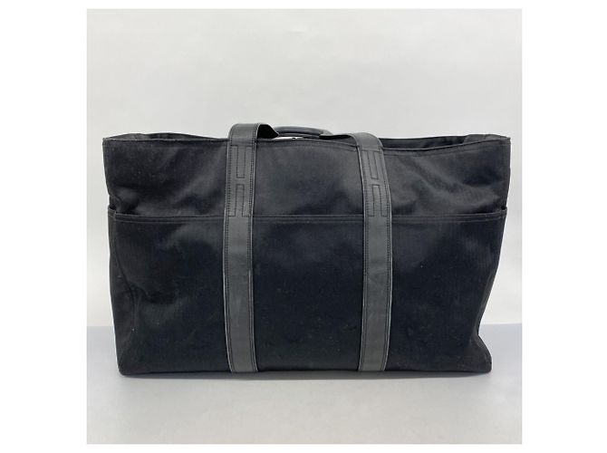 Borsa Boston Acapulco MM di Hermès in nylon nero - vista 11