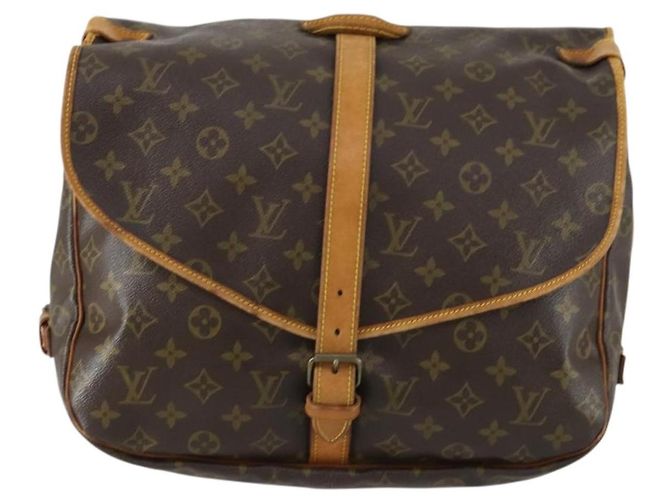 LOUIS VUITTON Borsa a Spalla Monogram Saumur 35 M42254 LV Auth ka1066 Monogramma - vista 13