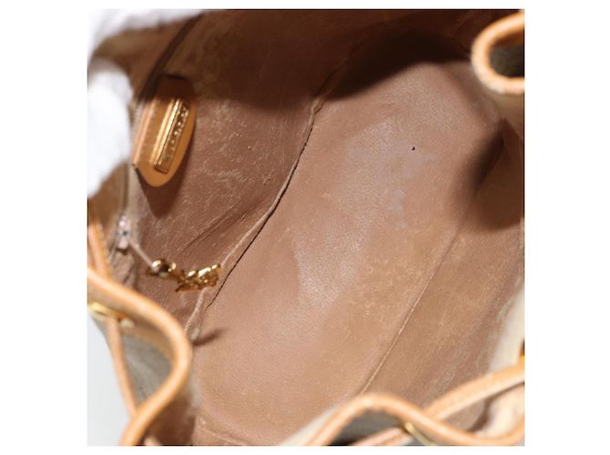 Gucci Borsa a Spalla Micro GG Supreme PVC Beige Oro Auth 160561 D'oro - vista 17
