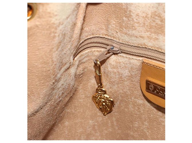 Gucci Borsa a Spalla Micro GG Supreme PVC Beige Oro Auth 160561 D'oro - vista 20