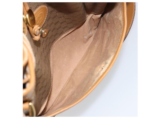 Gucci Borsa a Spalla Micro GG Supreme PVC Beige Oro Auth 160561 D'oro - vista 22