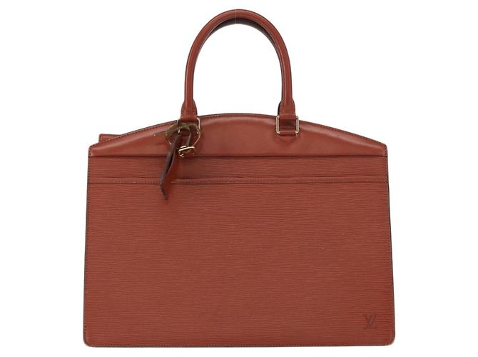 LOUIS VUITTON Borsa a Mano Epi Riviera Marrone M48183 LV Auth 157305 - vista 13