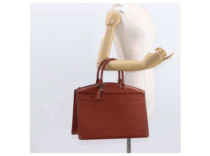 LOUIS VUITTON Borsa a Mano Epi Riviera Marrone M48183 LV Auth 157305 - vista 22