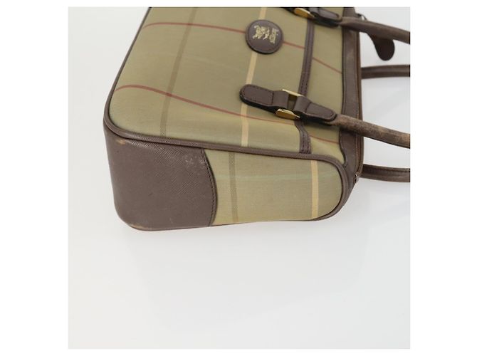 Autre Marque Borsa Burberrys Nova Check in tela e pelle 2 pezzi beige marrone Auth mr1572 - vista 4