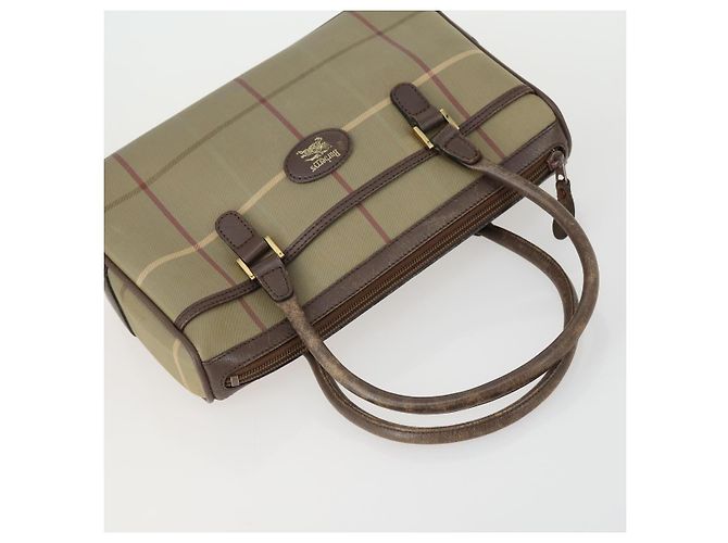 Autre Marque Borsa Burberrys Nova Check in tela e pelle 2 pezzi beige marrone Auth mr1572 - vista 5