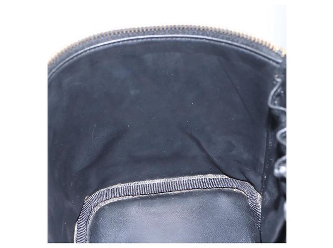 Pochette Vanity CHANEL in Pelle Caviar Nera Oro CC Auth bs31913 Nero D'oro - vista 18