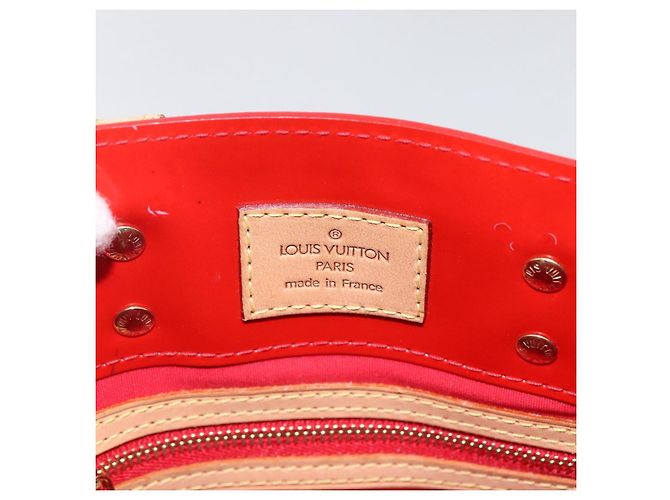 LOUIS VUITTON Monogram Vernis Reade PM Borsa a Mano Rossa M91088 LV Auth 158118 Rosso - vista 10