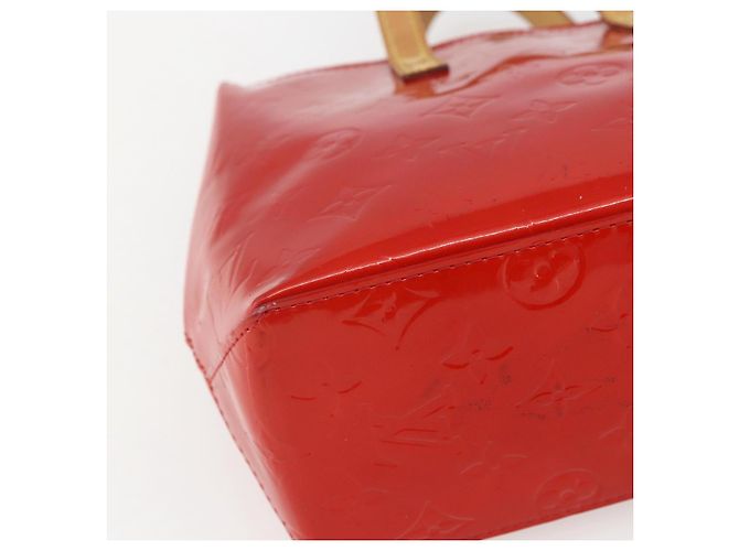 LOUIS VUITTON Monogram Vernis Reade PM Borsa a Mano Rossa M91088 LV Auth 158118 Rosso - vista 14