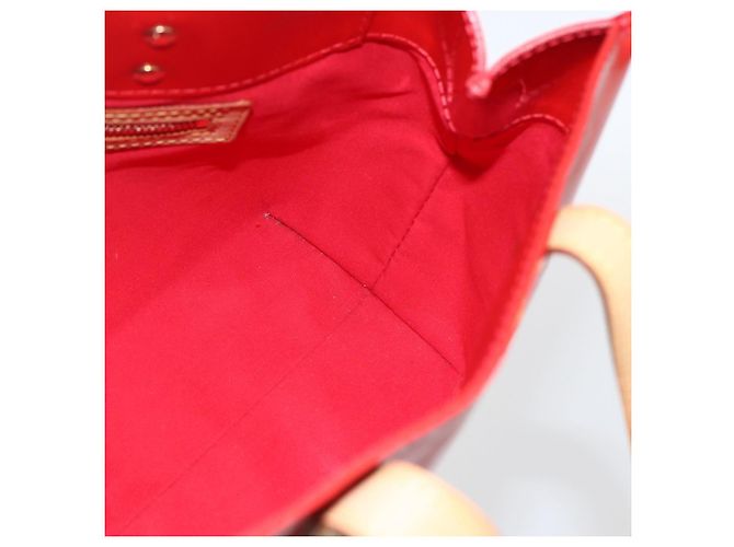 LOUIS VUITTON Monogram Vernis Reade PM Borsa a Mano Rossa M91088 LV Auth 158118 Rosso - vista 18