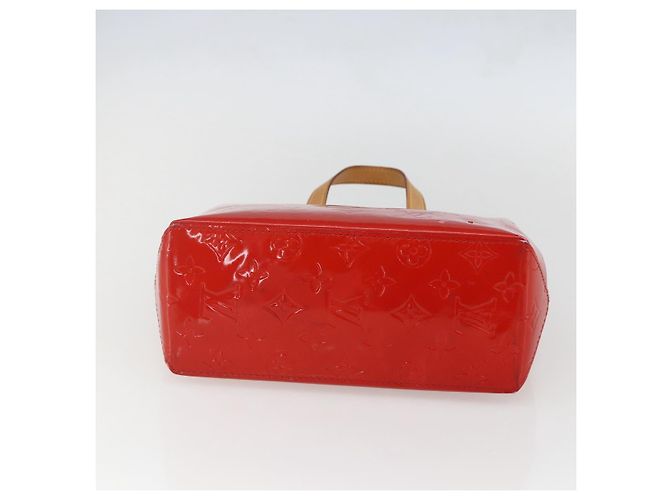 LOUIS VUITTON Monogram Vernis Reade PM Borsa a Mano Rossa M91088 LV Auth 158118 Rosso - vista 5