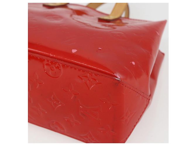 LOUIS VUITTON Monogram Vernis Reade PM Borsa a Mano Rossa M91088 LV Auth 158118 Rosso - vista 9