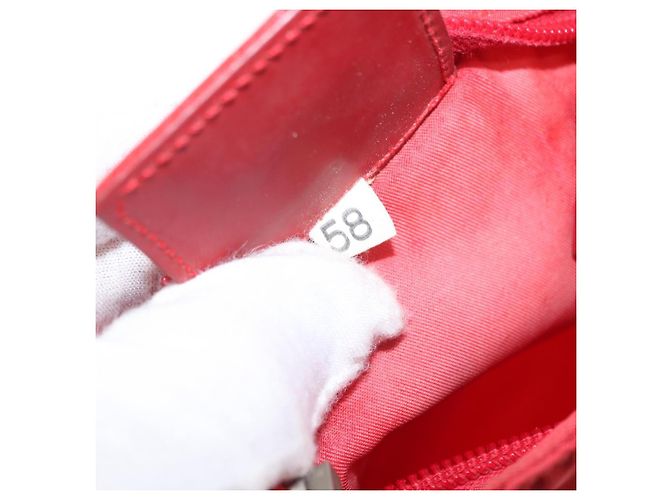 Borsa a Spalla PRADA in Nylon Rossa Auth 158704 Rosso - vista 12