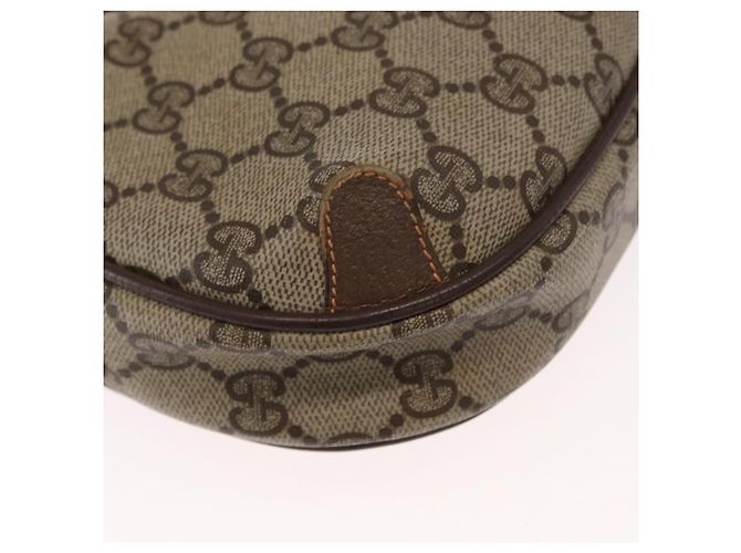 Borsa Sherry Line GG Supreme Web di GUCCI in PVC beige e oro 156 02 066 Auth 157754 D'oro - vista 10
